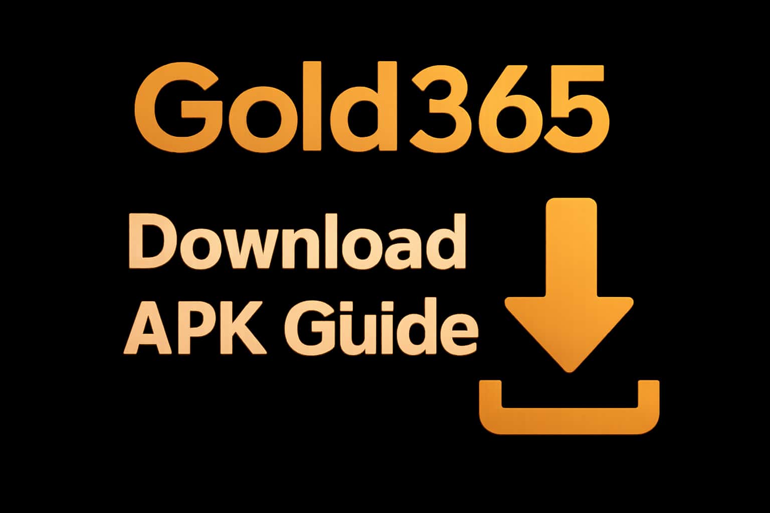 Informational scene about downloading the Gold365 APK.