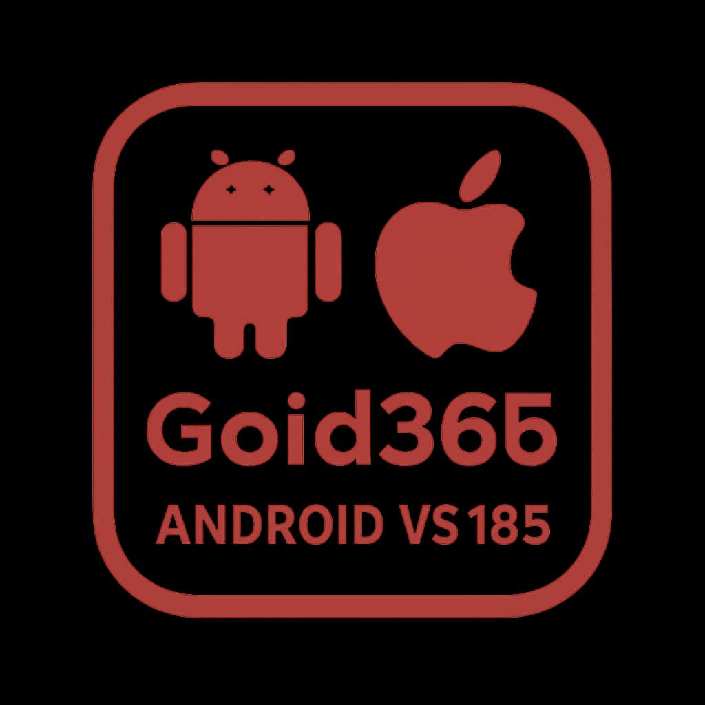 Minimal badge illustrating Gold365: Android vs iOS resource.