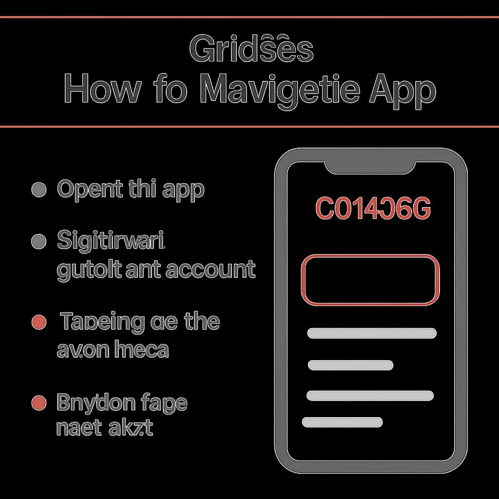 Illustration explaining navigation features of the Gold365 app