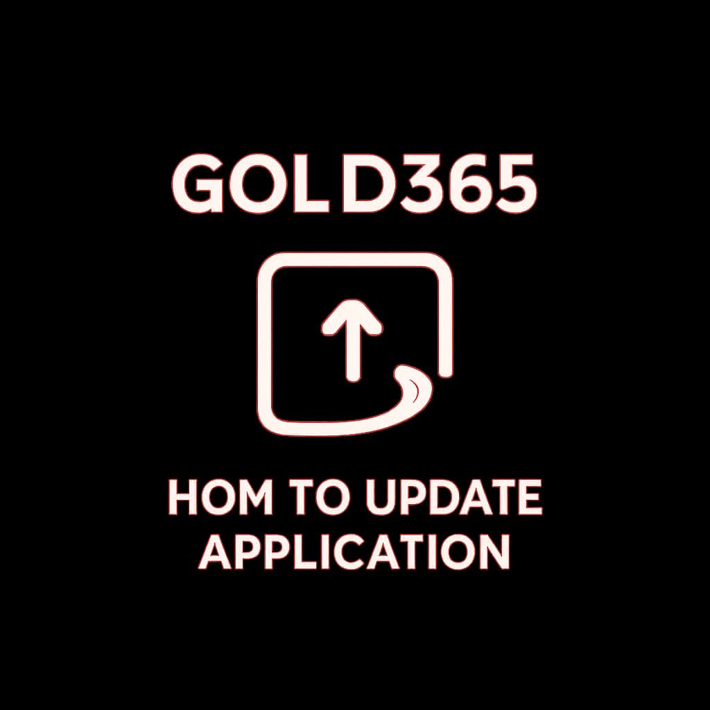 Icon representing the Gold365 application update process.