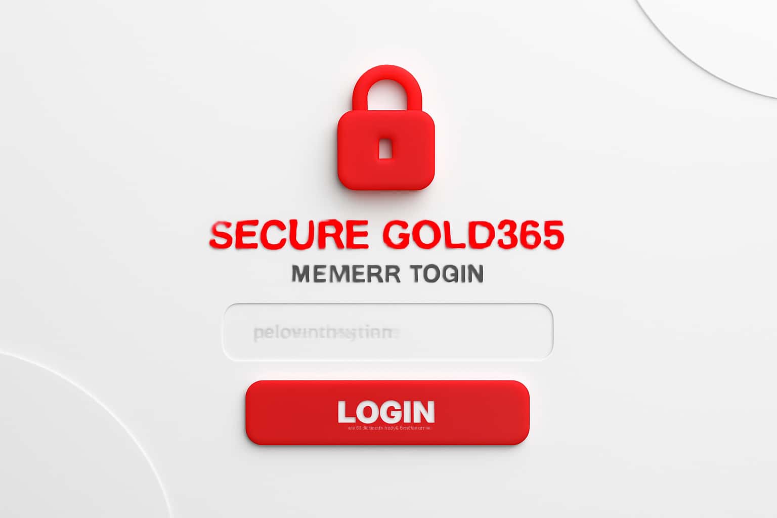 Secure Gold365 Member Login Interface