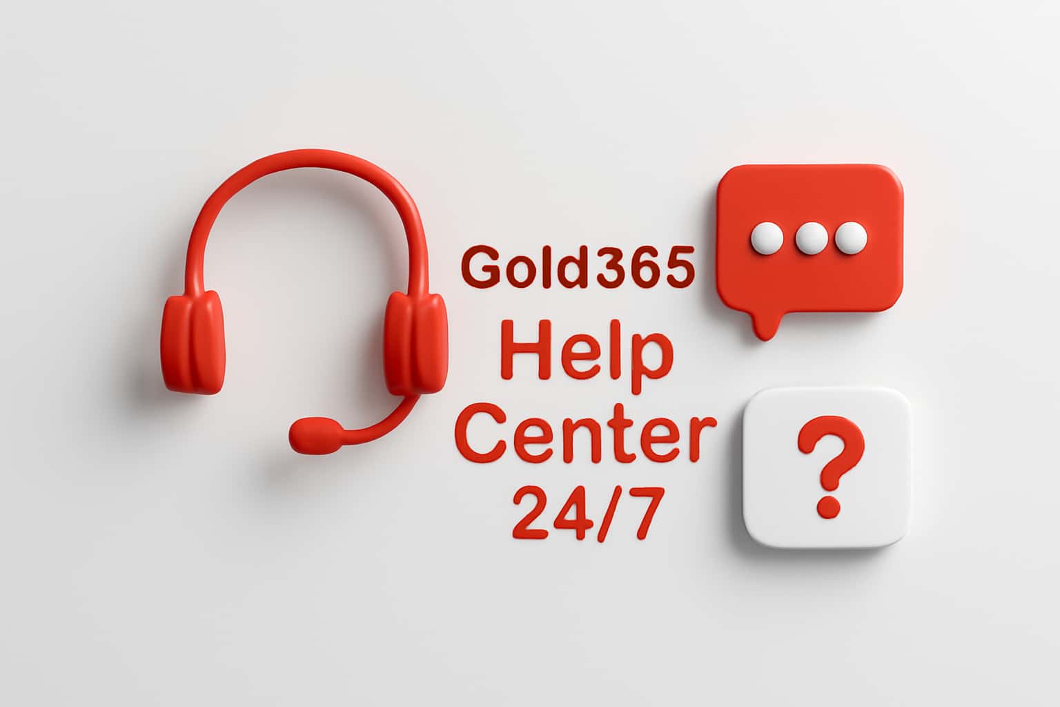 Gold365 Help Center 24/7 Interface