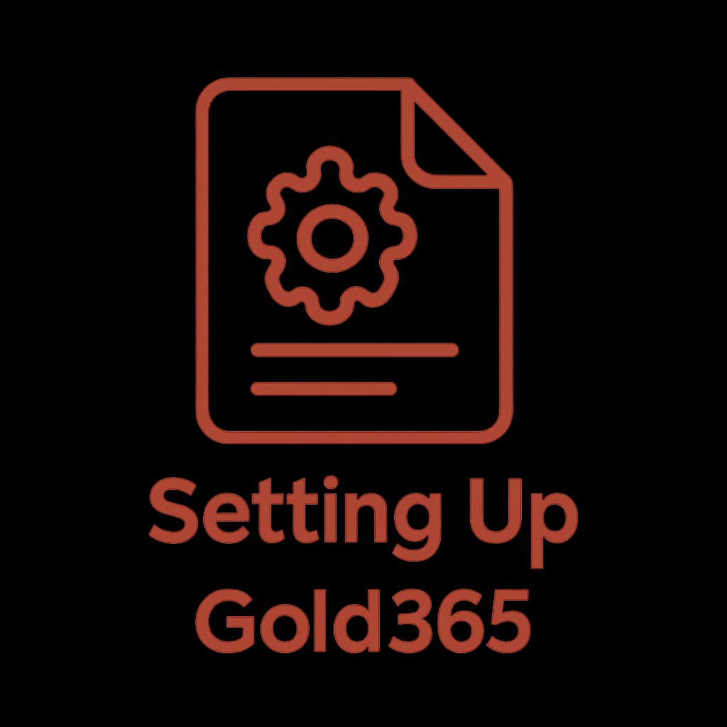 Icon representing Setting Up Gold365 guide.