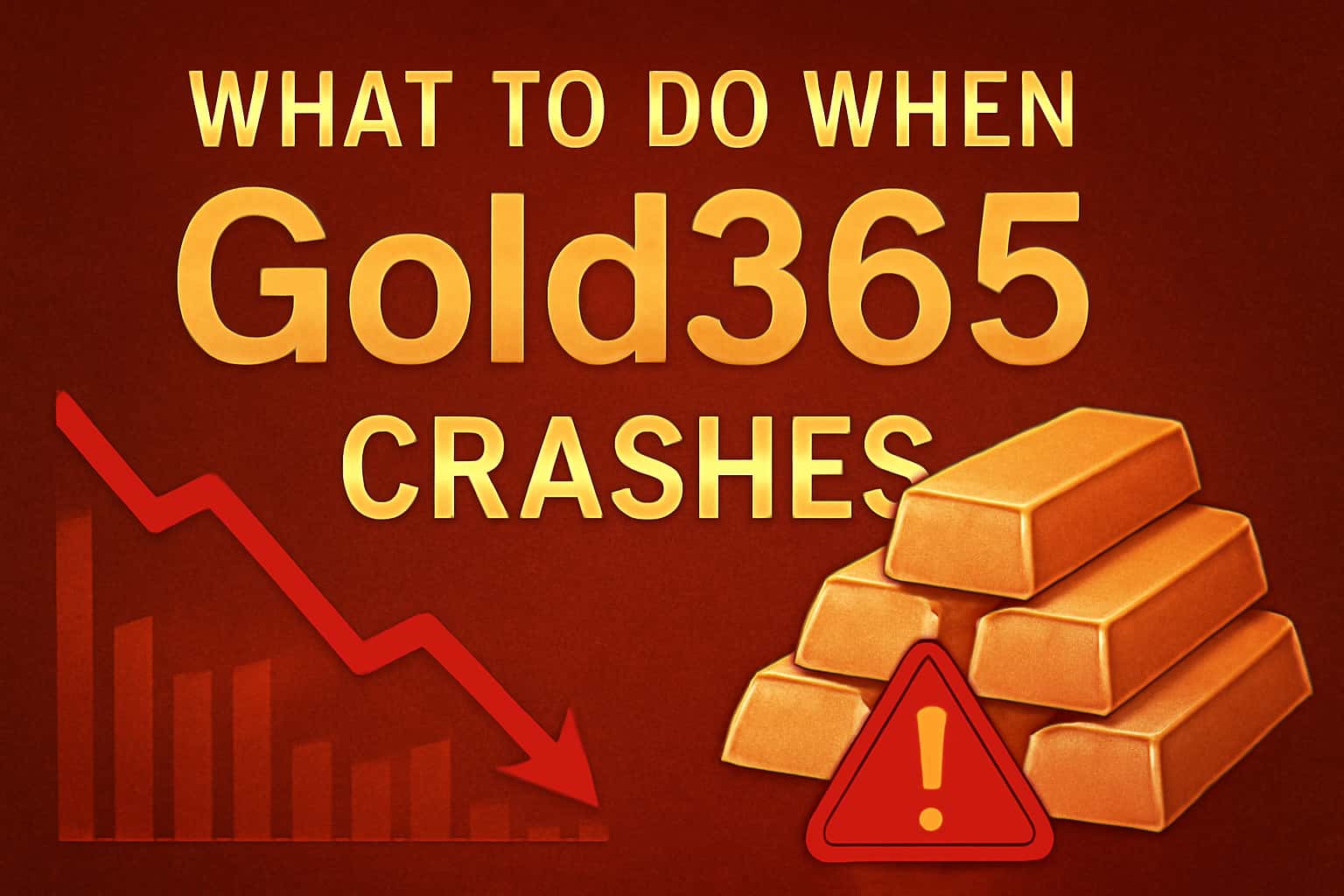 An informational visual guide on troubleshooting Gold365 app crashes.