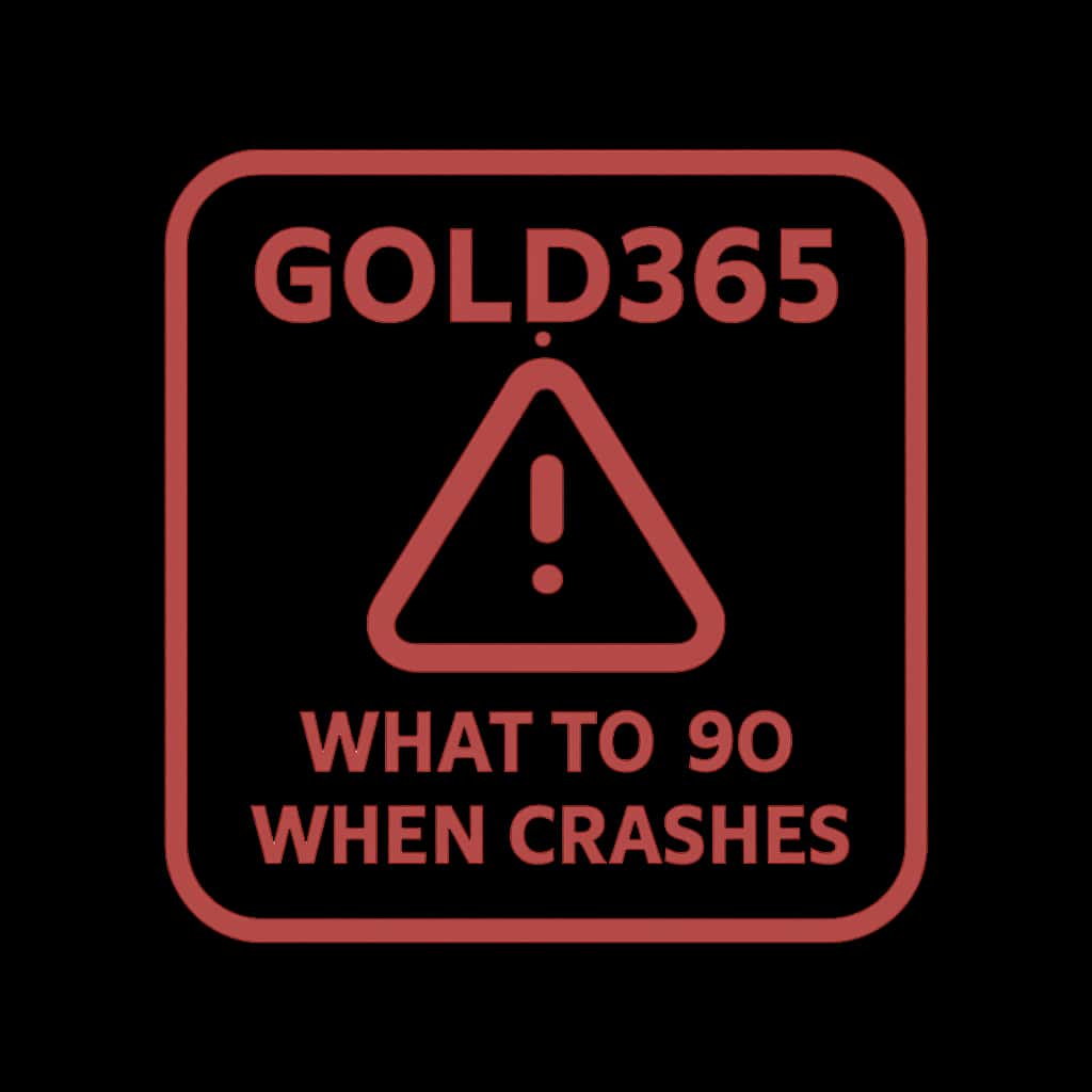 An icon representing support for Gold365 app crash issues.